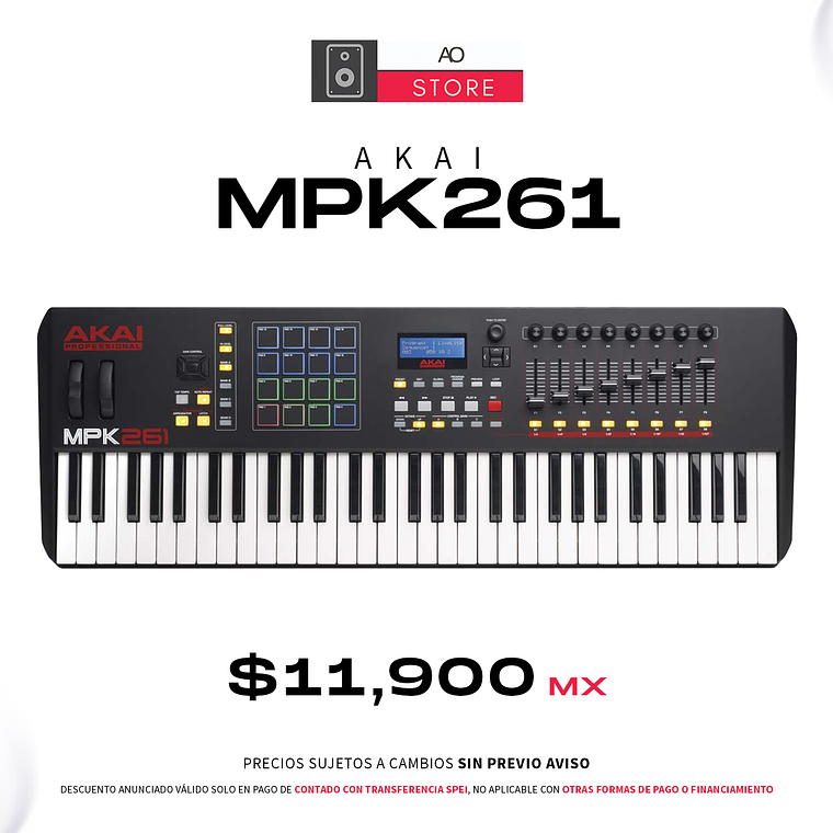 Akai Professional MPK 261 Teclado Midi 61 Teclas 1