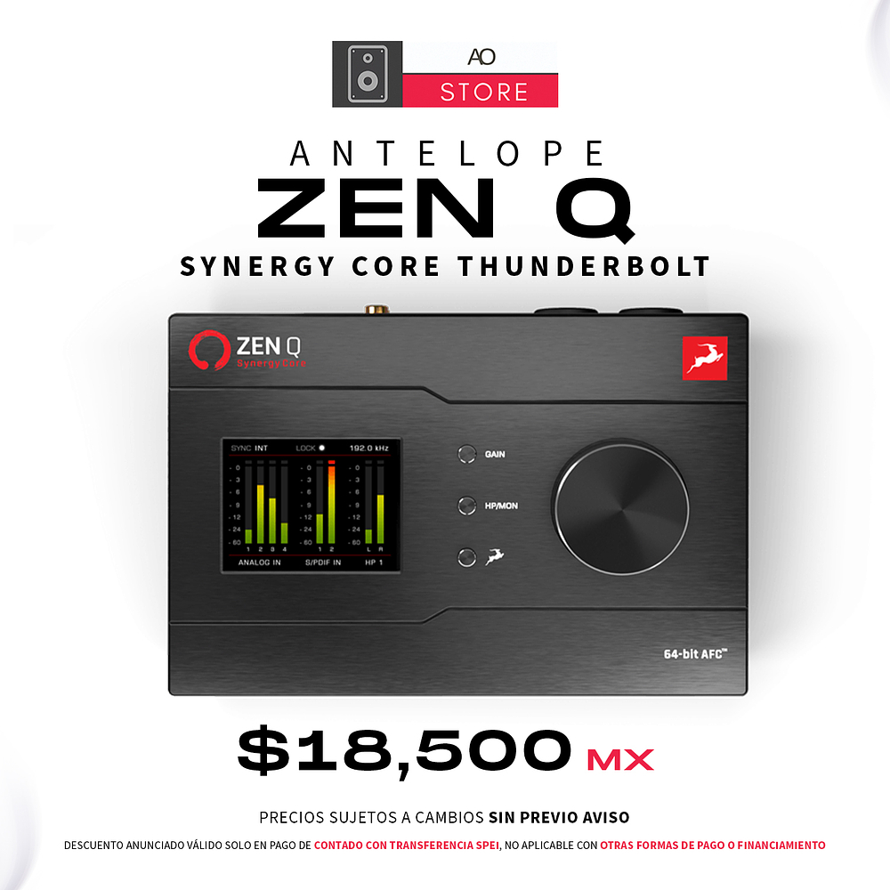 Antelope Zen Q Synergy Core Interfaz de Audio Thunderbolt  1