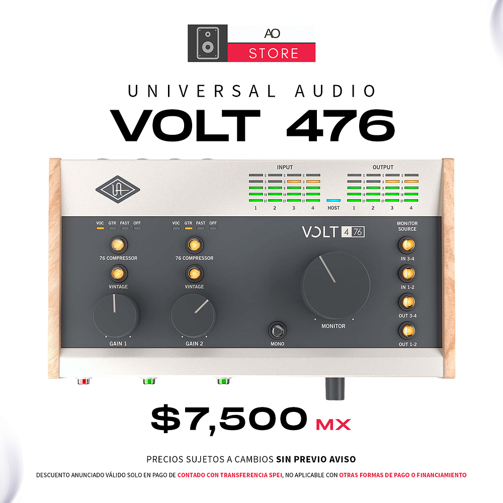 Universal Audio VOLT 476 Interfaz de Audio 1