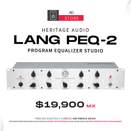 Heritage Audio LANG PEQ-2 Program Equalizer Studio