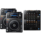 Pioneer DJ XDJ 1000 Mk2 (2 Piezas) + Pioneer DJ DJM 750 Mk2 Cabina Completa 3