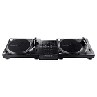 Pioneer DJ PLX 500 Tornamesa para Dj (2 Piezas) + DJM 250 Mk2 Mezcladora para Dj + De Regalo Pioneer Dj RB VD2 Vinilos de Control 3