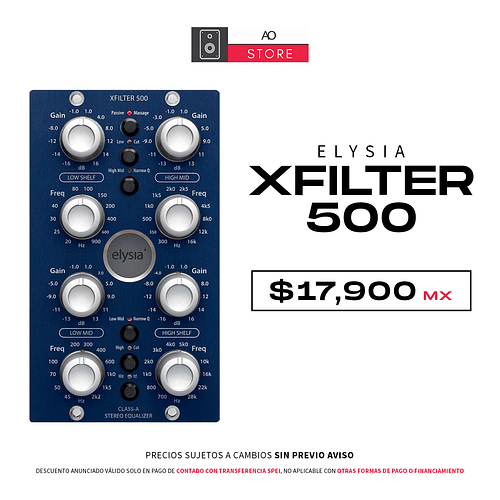 Elysia Xfilter 500 Ecualizador Estéreo
