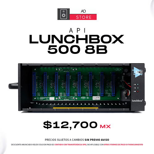 API Lunchbox 500 8B Chasis de 8 Ranuras