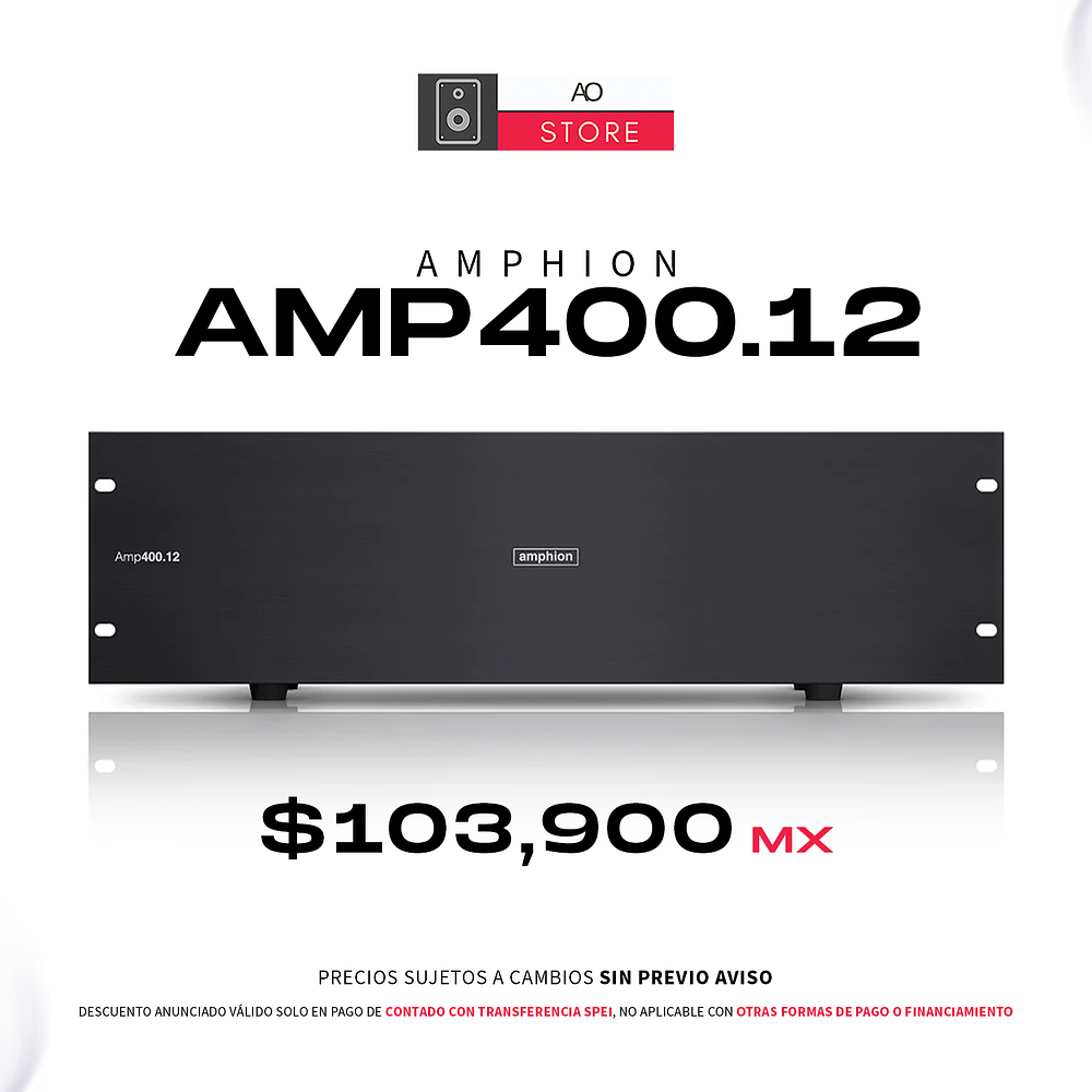 Amphion Amp400.12 Amplificador para Monitores de Estudio Pasivos 1