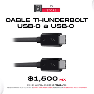 Cable Thunderbolt USB-C a USB-C 