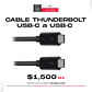 Cable Thunderbolt USB-C a USB-C  - Miniatura 1