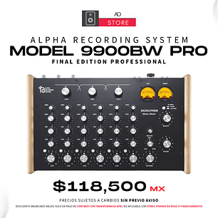 Alpha Recording System Model 9900BW PRO Final Edition Professional