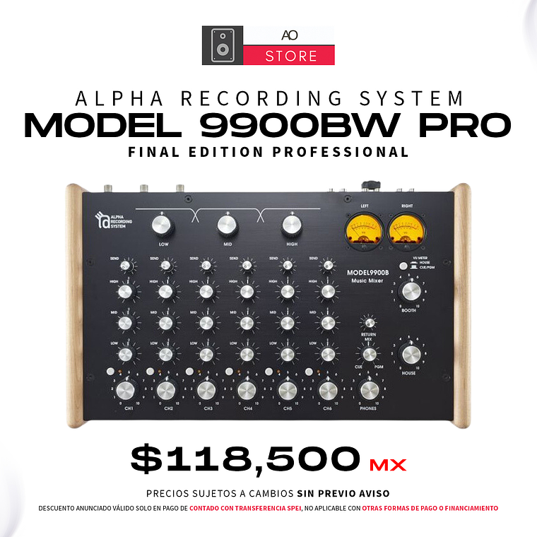 Alpha Recording System Model 9900BW PRO Final Edition Professional 1