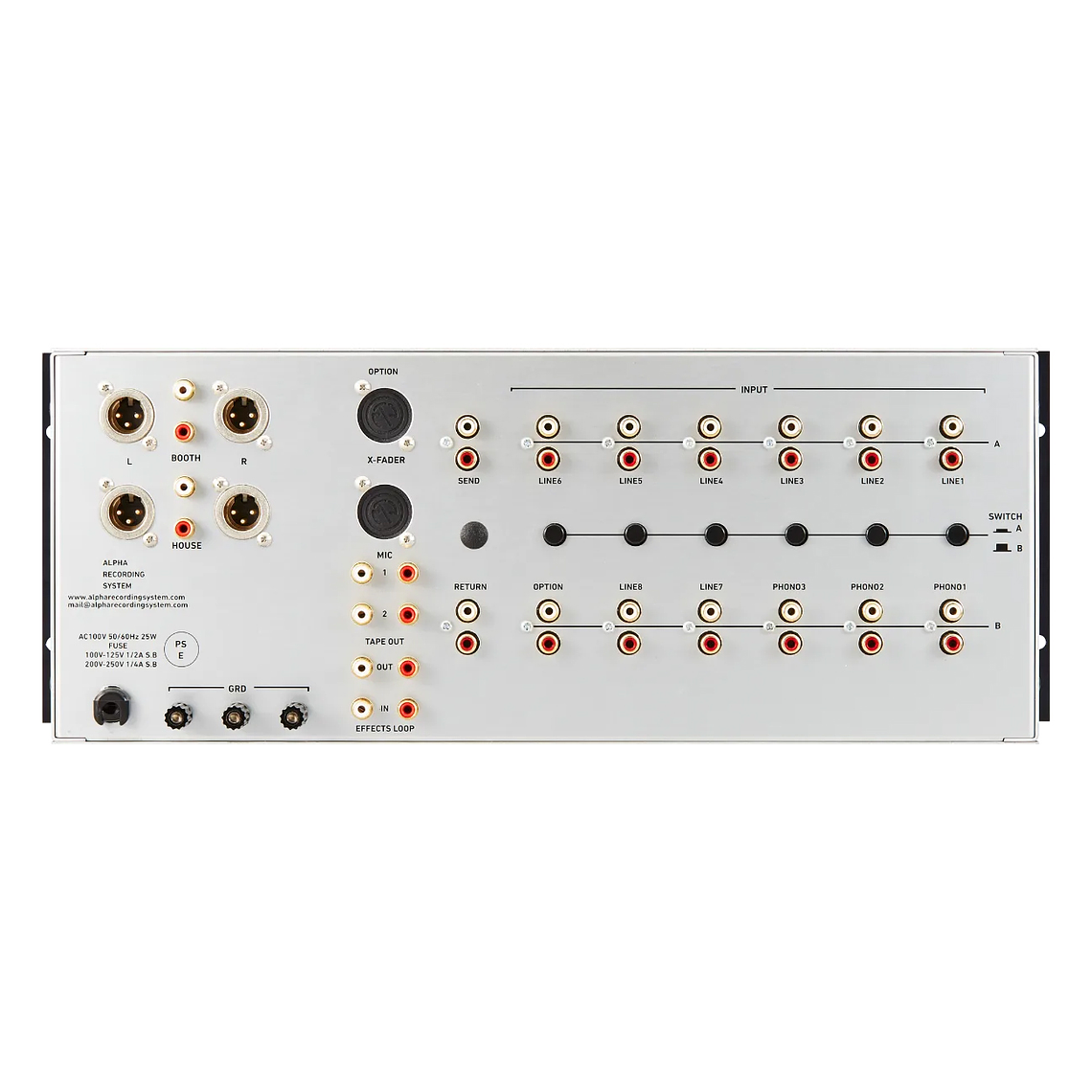 Alpha Recording System Model 6700 Mixer de 6 Canales 4