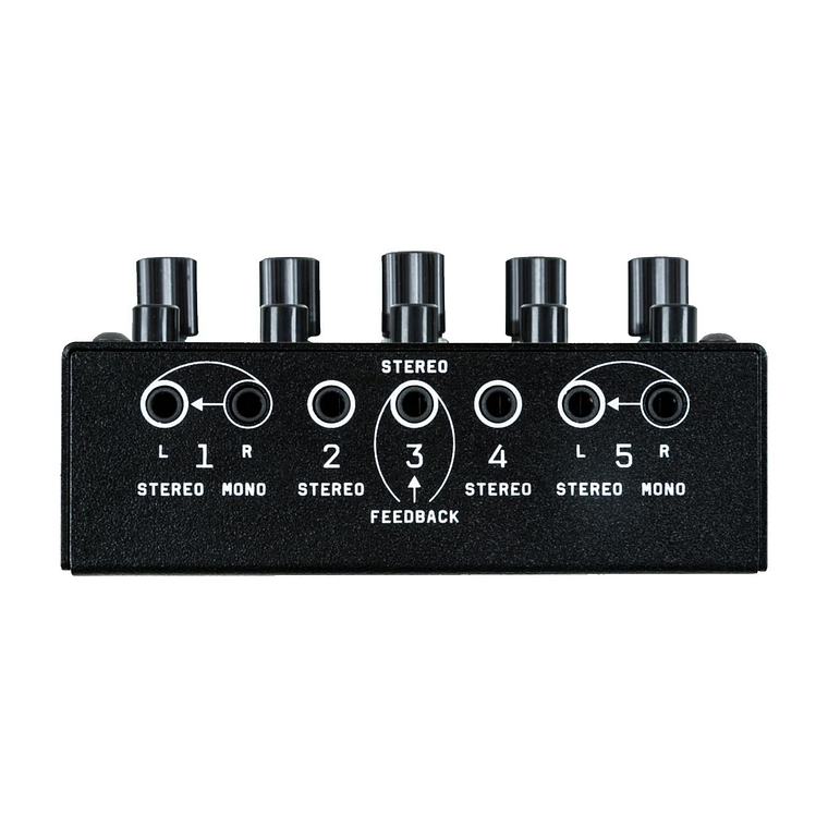 Bestie 5 Mezcladora Estéreo de 5 Canales 4