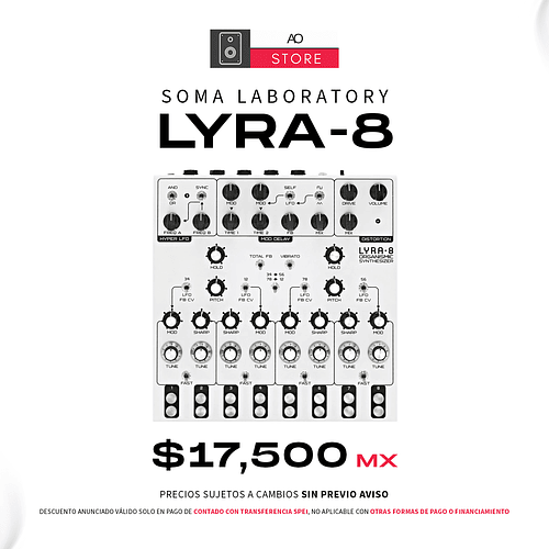 Lyra 8 Organismic Drone Sintetizador 