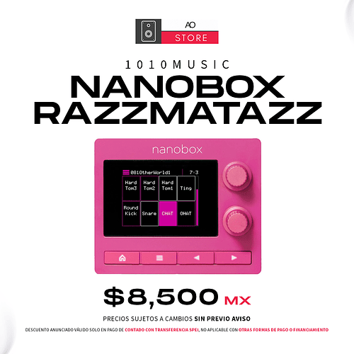 1010 Music Nanobox Razzmatazz Compact Sintetizador De Baterias