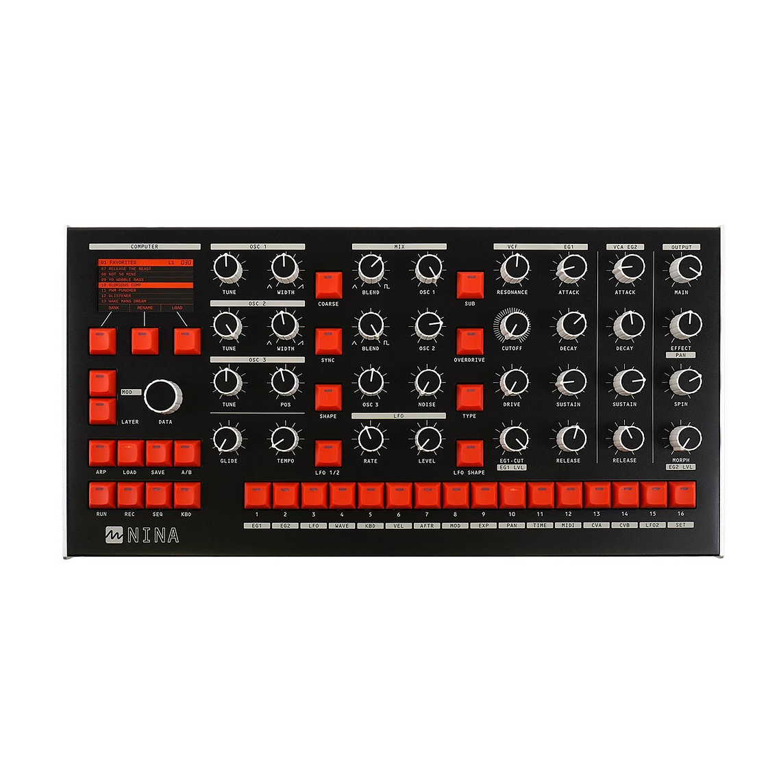 Melbourne Instruments Nina Módulo Polifonico Sintetizador Híbrido 2