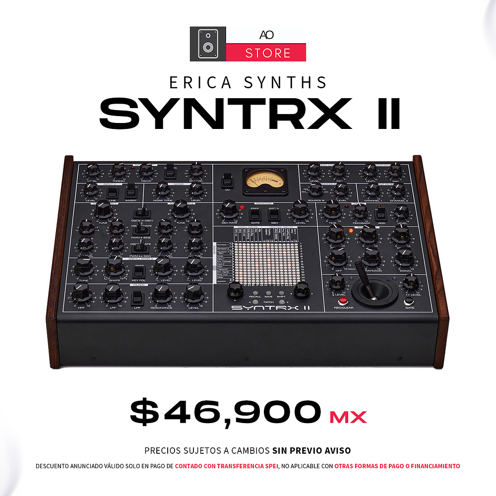 Erica Synths SYNTRX II Sintetizador 1