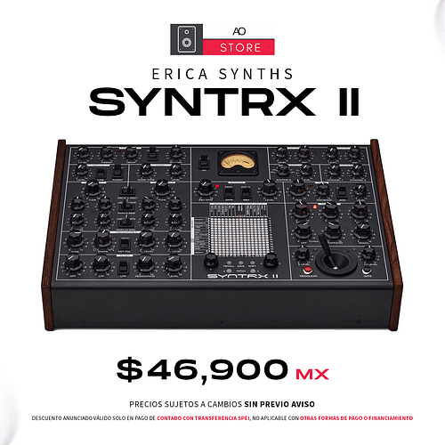 Erica Synths SYNTRX II Sintetizador