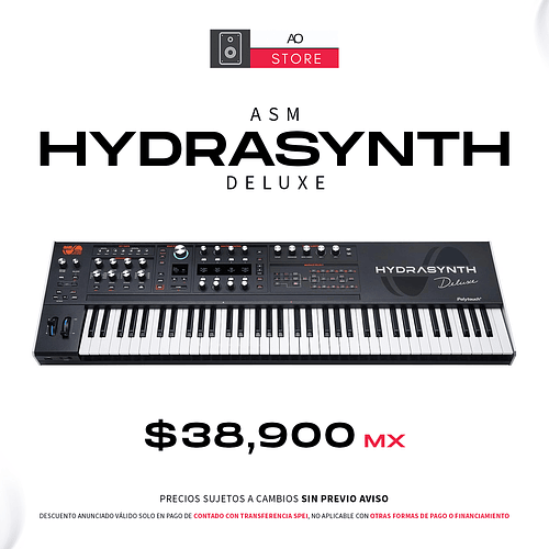 ASM Hydrasynth Deluxe Bi Timbral Digital Keyboard Sintetizador 