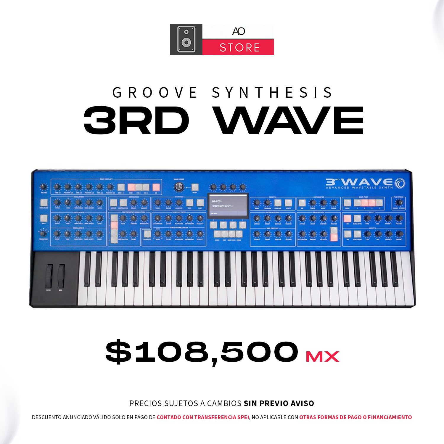 GROOVE SYNTHESIS 3rd Wave - 5599,00€ (Synthétiseurs) - Espace Claviers