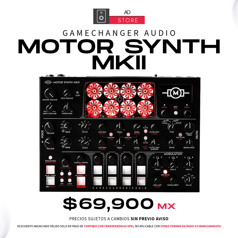 Gamechanger Audio Motor Synth MK II Electro Mechanical Desktop Sintetizador  1