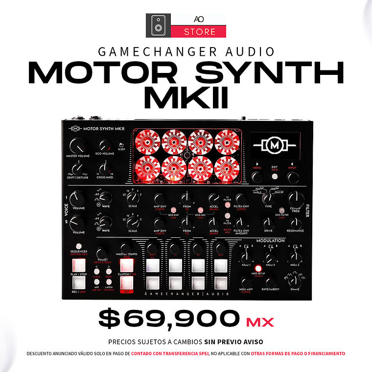 Gamechanger Audio Motor Synth MK II Electro Mechanical Desktop Sintetizador  1