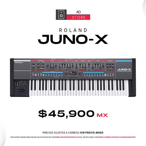 Roland Juno-X Digital Keyboard Sintetizador