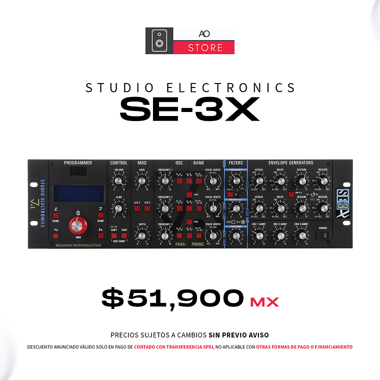 Studio Electronics SE 3X Paraphonic Modulo Sintetizador 1