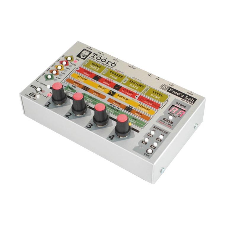 Fred's Lab Töörö Polyphonic Hybrid Desktop Sintetizador 3