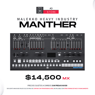 Malekko Heavy Industry Manther Desktop Analog Sintetizador + Secuenciador