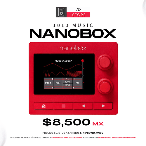 1010 Music Nanobox Fireball Desktop Sintetizador Wavetable 