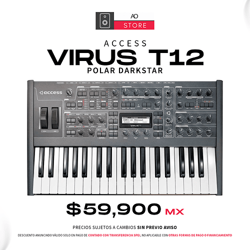 Access Virus TI2 Polar Darkstar Virtual Analog Keyboard Sintetizador