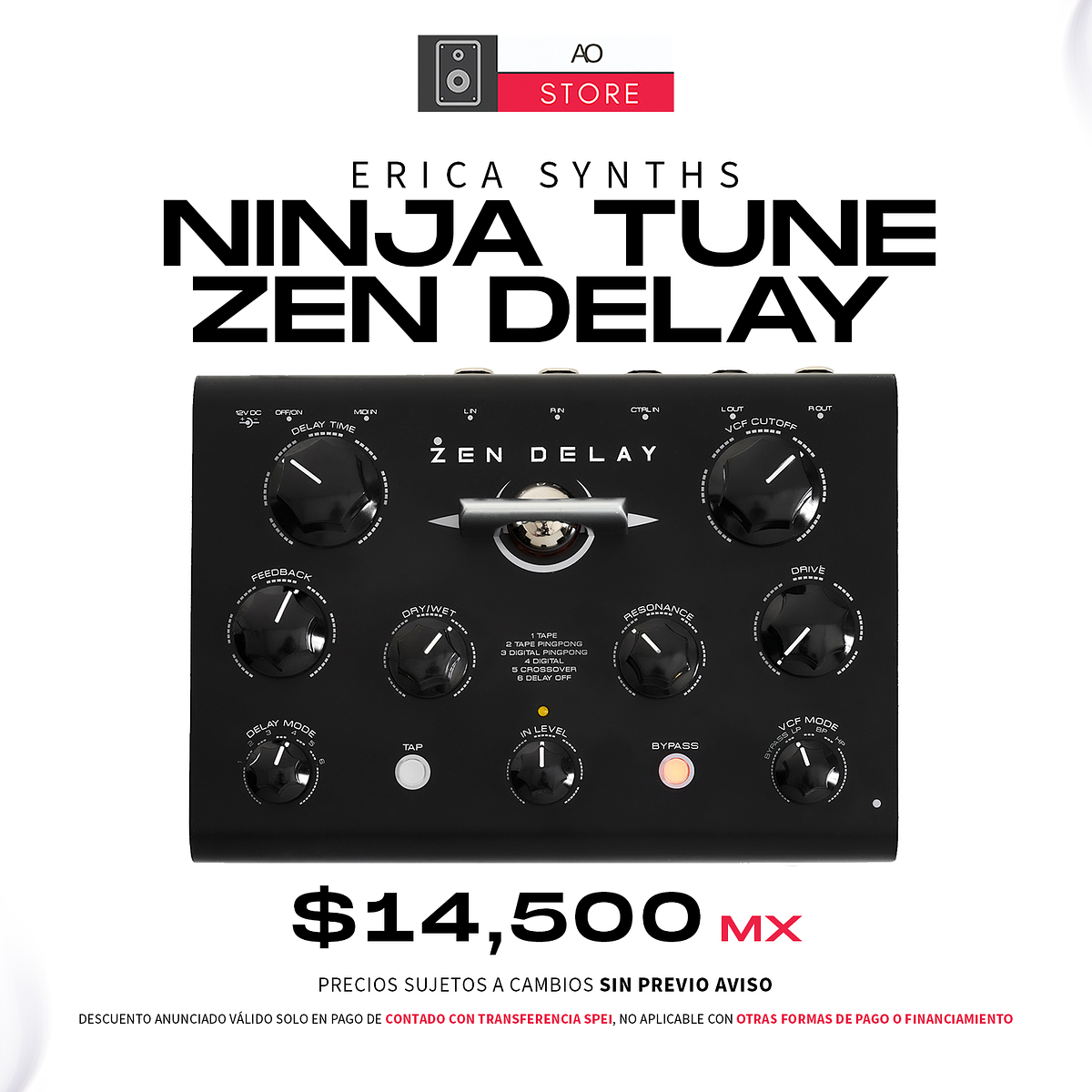 Erica Synths Ninja Tune Zen Delay Desktop Procesador De Seña