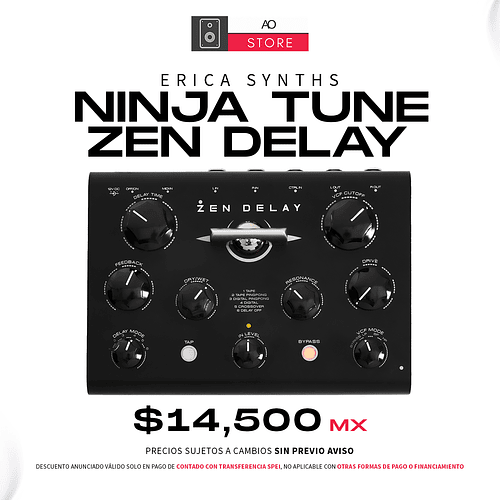 Erica Synths Ninja Tune Zen Delay Desktop Procesador De Señal Estereo 
