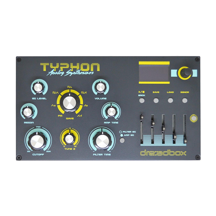 Dreadbox Typhon Sintetizador Analógico Modular de Escritorio 2