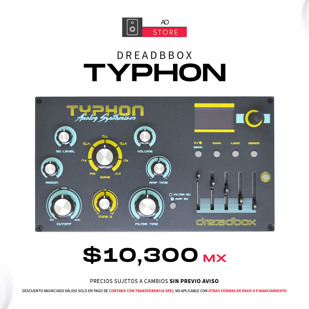 Dreadbox Typhon Sintetizador Analógico Modular de Escritorio 1