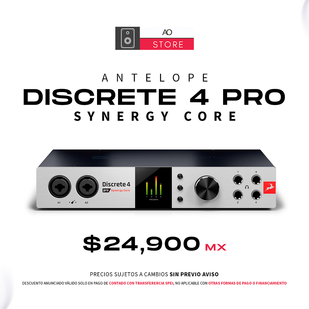 Antelope Discrete 4 Pro Synergy Core Interfaz de Audio 1