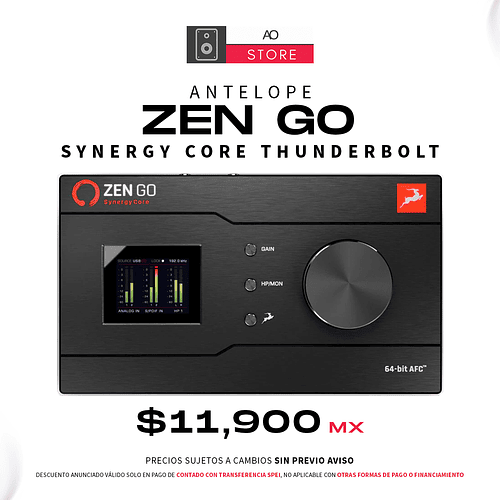 Antelope Zen Go Synergy Core Thunderbolt Interfaz De Audio