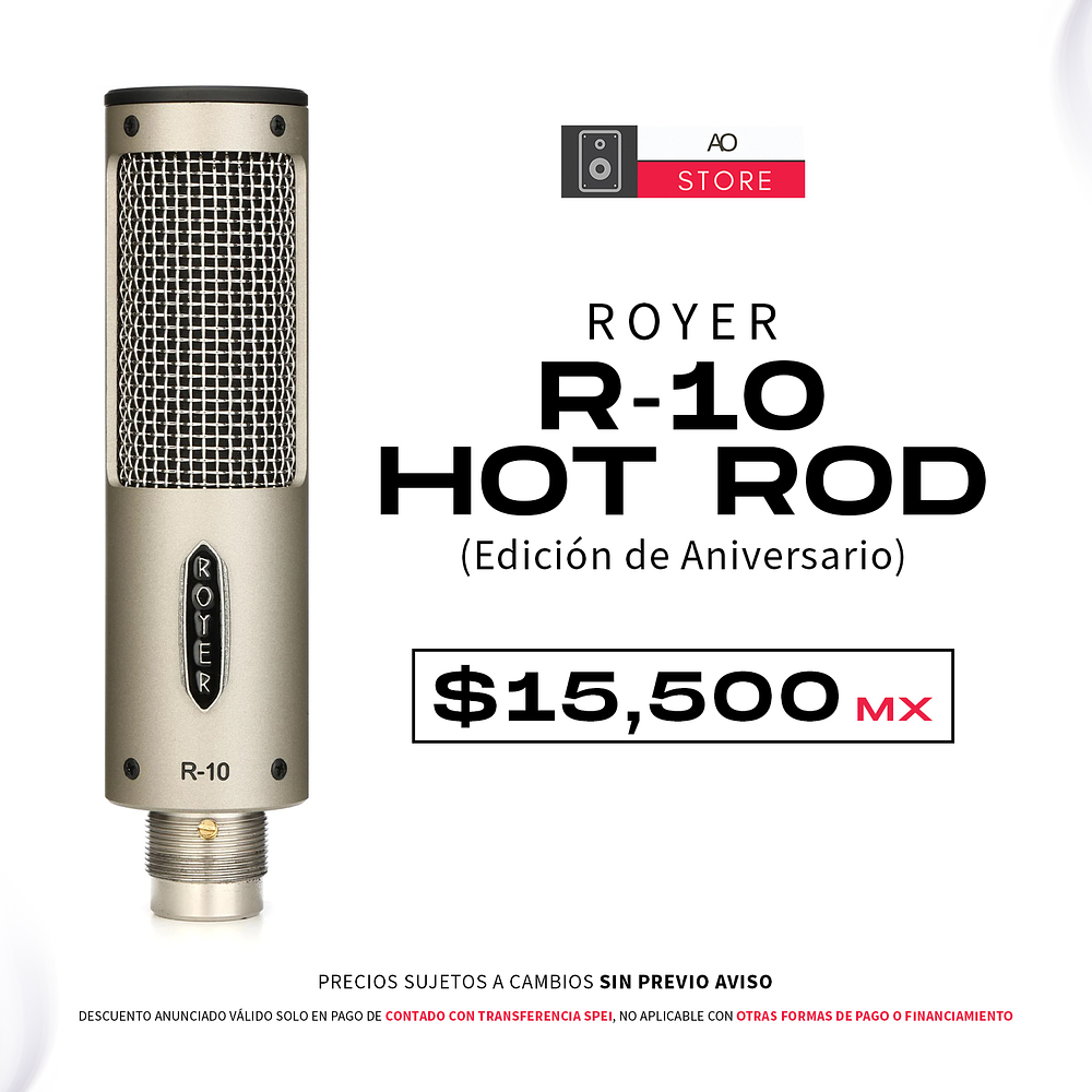 Royer R 10 Hot Rod (Edición de Aniversario) Microfono 1