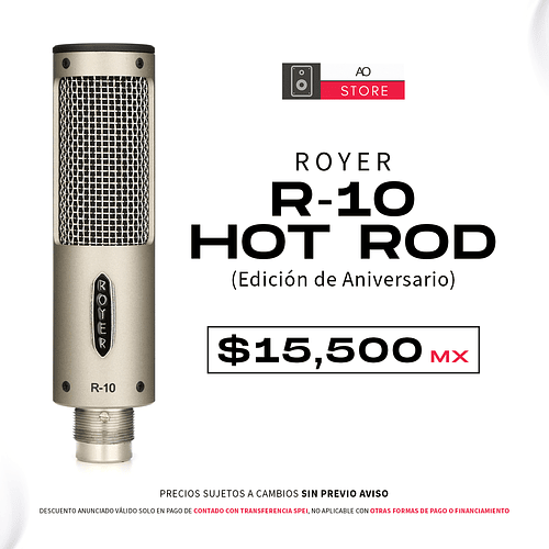 Royer R 10 Hot Rod (Edición de Aniversario) Microfono
