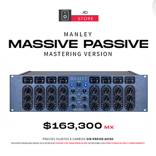 Manley Massive Passive Ecualizador De Tubo Mastering Version