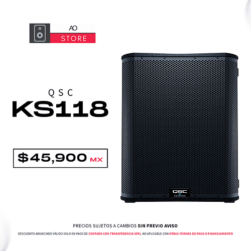 QSC KS118 Subwoofer Activo