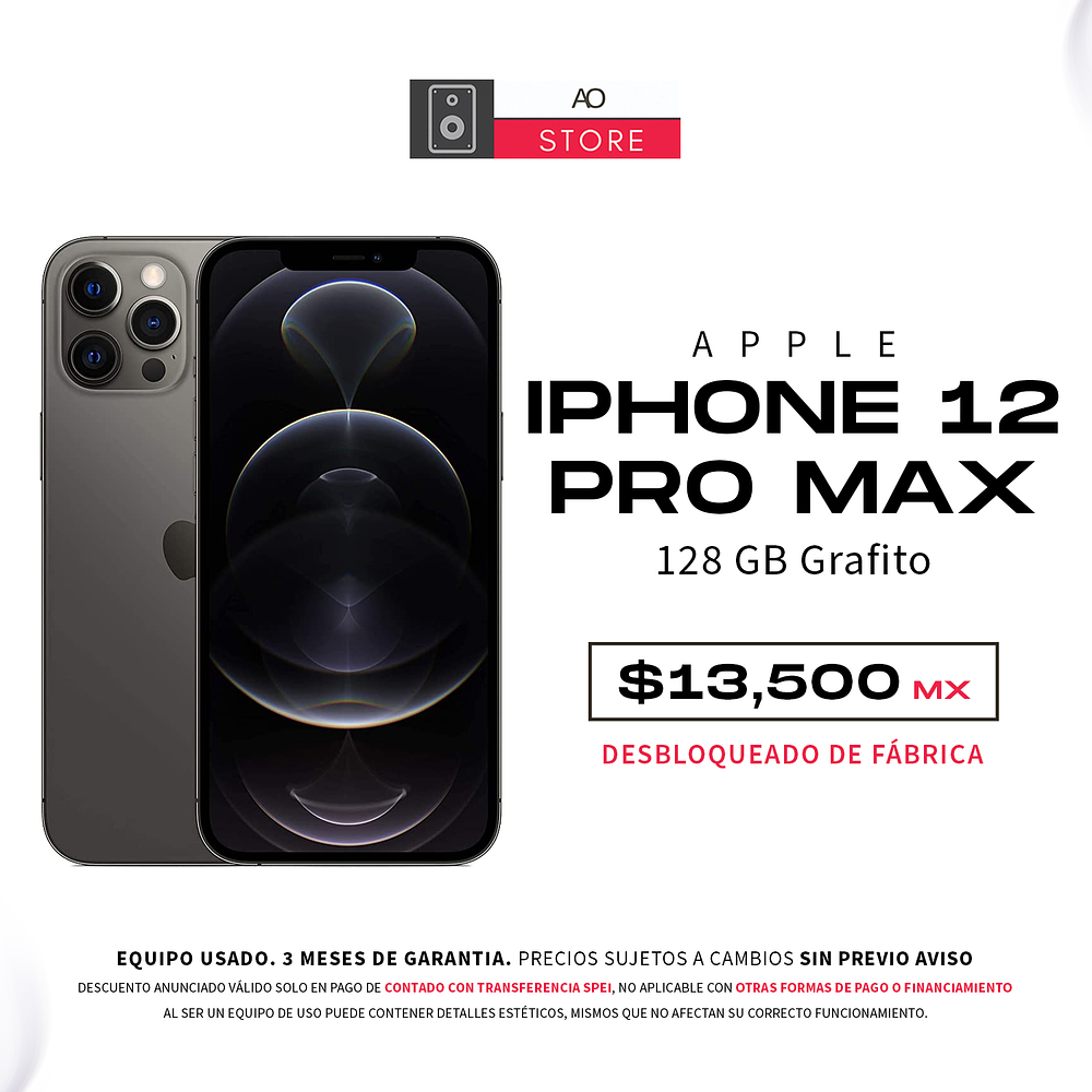 Apple iPhone 12 Pro Max 128 GB Grafito Usado 1