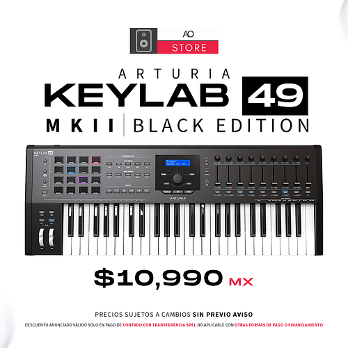 Arturia Keylab 49 MKII Black Edition Teclado Midi
