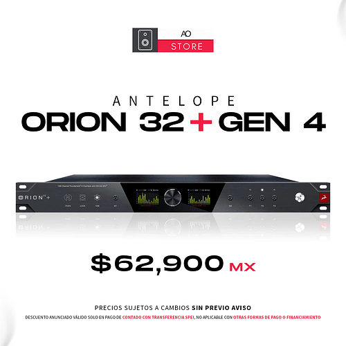 Antelope Orion 32+ Gen 4 Interfaz De Audio