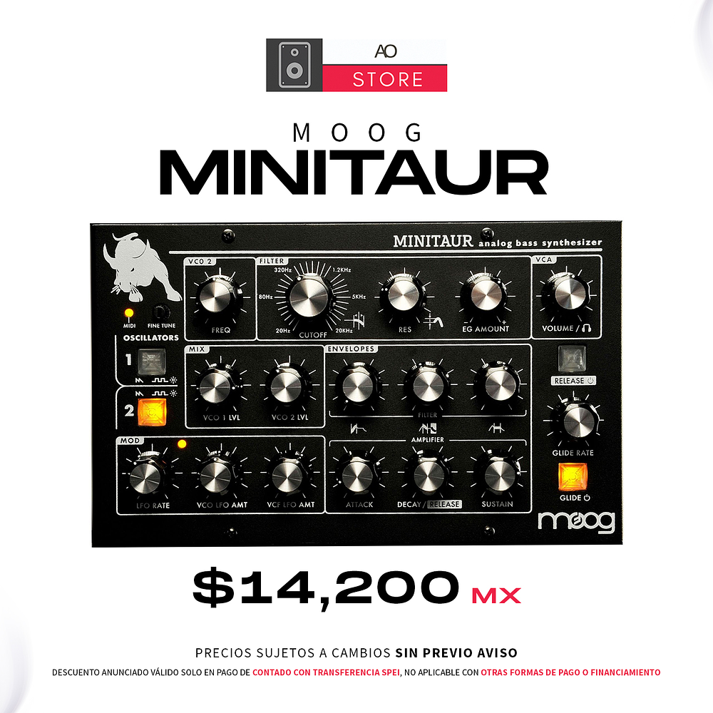 Moog Minitaur Bass Sintetizador Analógico  1