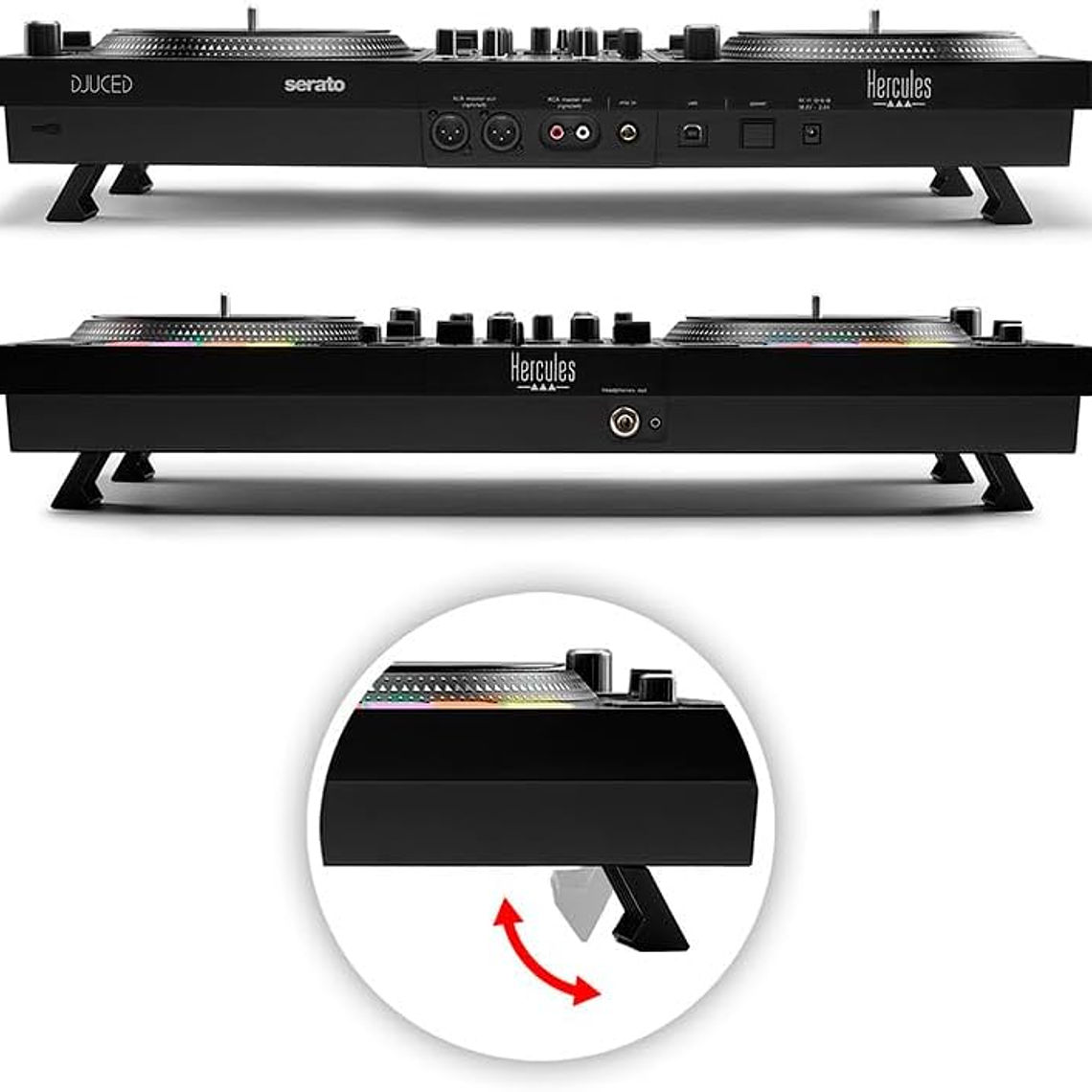 Hercules Inpulse T7 Controlador para DJ de 2 Canales Estilo Scratch 2