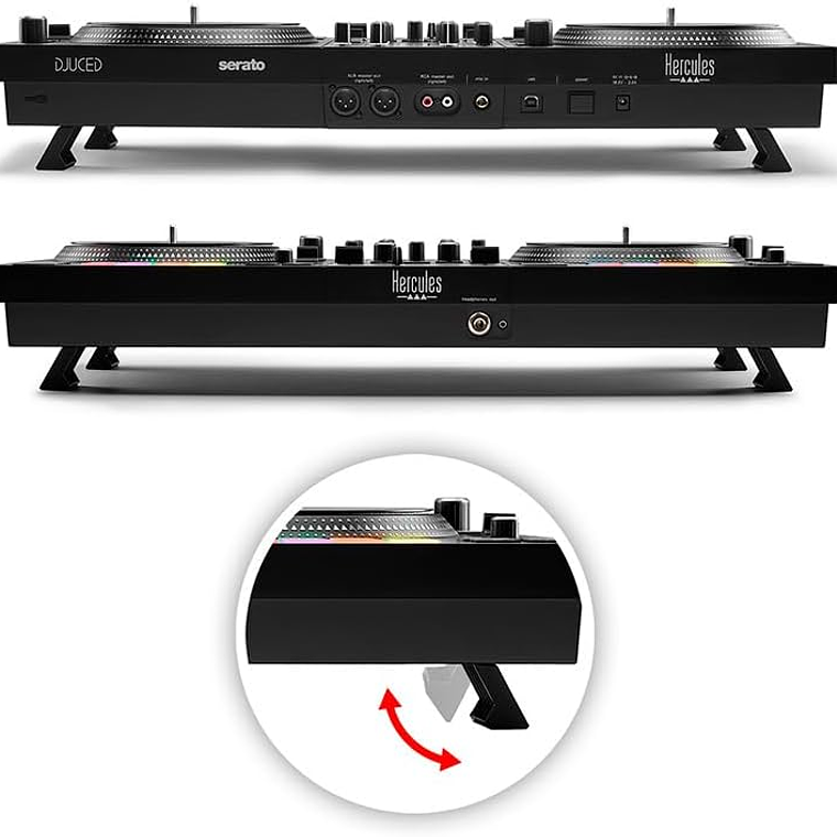 Hercules Inpulse T7 Controlador para DJ de 2 Canales Estilo Scratch 2