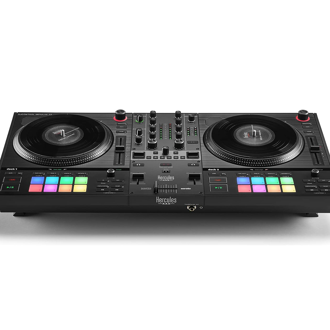 Hercules Inpulse T7 Controlador para DJ de 2 Canales Estilo Scratch 3