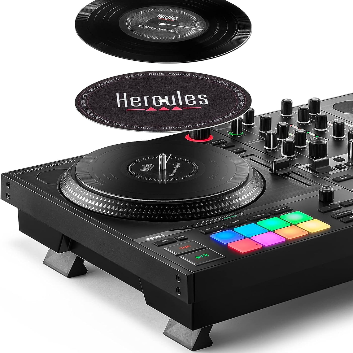 Hercules Inpulse T7 Controlador para DJ de 2 Canales Estilo Scratch 4