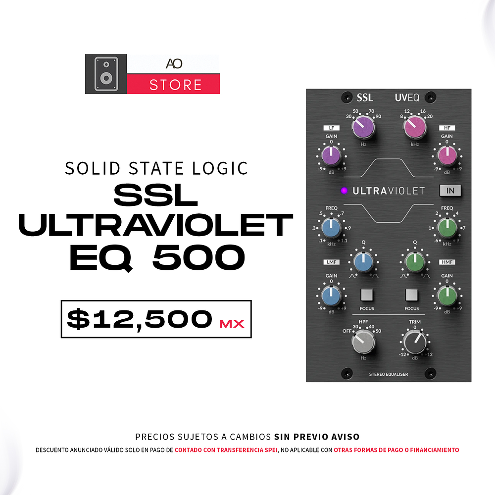 Solid State Logic SSL Ultraviolet EQ 500 Ecualizador Estéreo Series 500 1