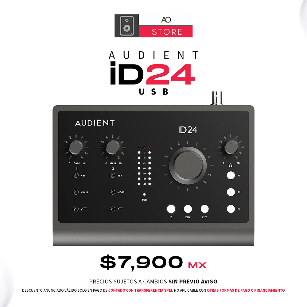 Audient iD24 Usb Interfaz De Audio 1
